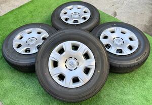  new car removing 2022 year made * Toyota 200 series Hiace original 15 -inch 6J +35 6H *BRIDGESTONE 195/80R15 107/105N LT 4 pcs set * Regius Ace and so on 