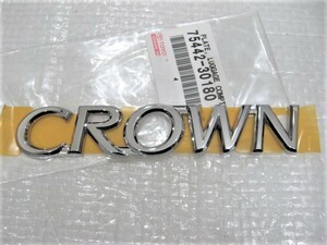 ★希少 クラウン CROWN トヨタ 新品 75442-30180 180系? GRS182? ロゴ リア シルバーエンブレム 1点 旧車4