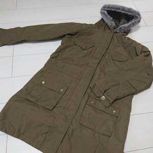  free shipping lady's M cotton inside Mod's Coat khaki color jk031