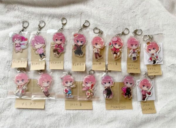 さとみくんラバーストラップラバーネームストラップアクリルキーホルダー