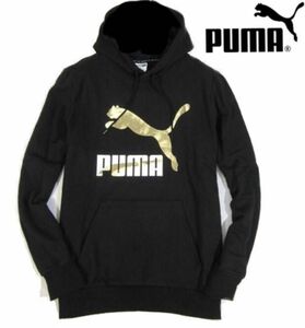 【PUMA / プーマ】プルオーバー パーカースウェット メンズ・Lブラック（未使用・未着用品）