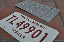 送料込み 中古実物本物 アメ車ライセンスプレートSOUTH CAROLINA OF/BRナンバーカータグcartags_画像5