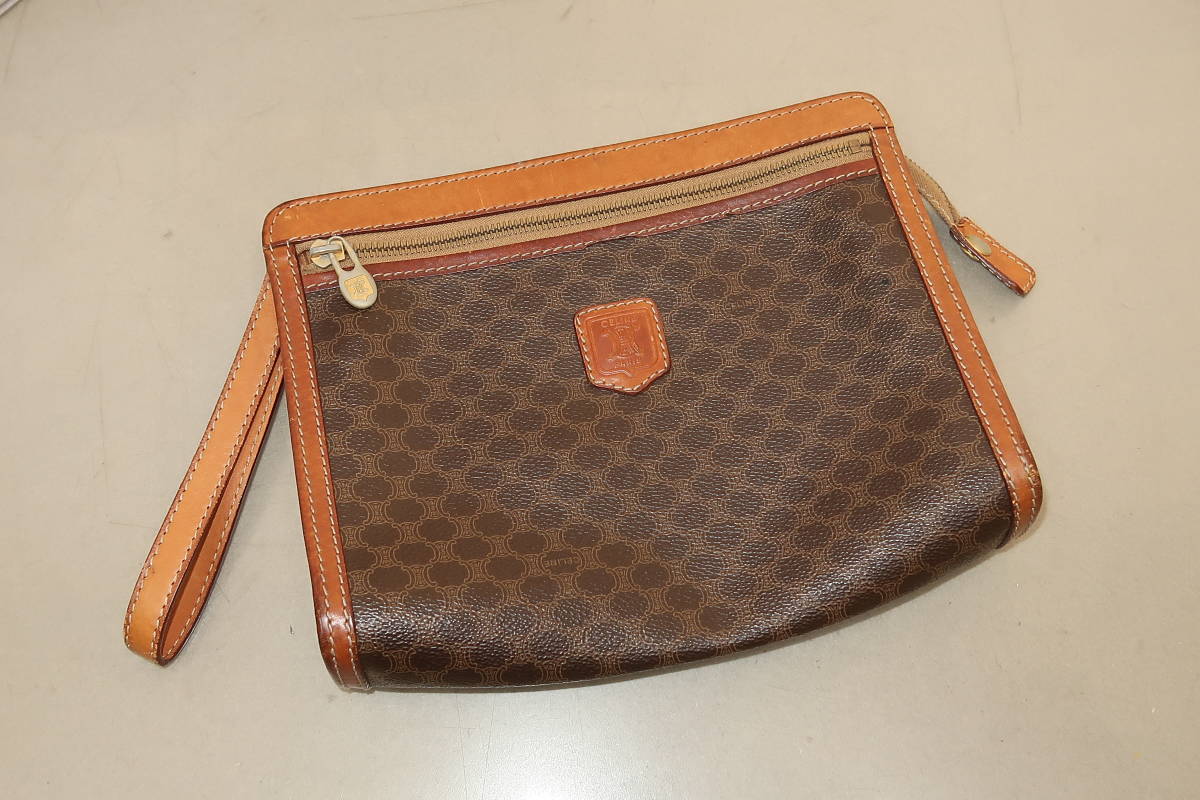 【CELINE】 セリーヌ クラッチバッグ セカンドバッグ ネイビー Cマカダム 【CELINE】 セリーヌ クラッチバッグ セカンドバッグ ネイビー Cマカダム その他 アウトレット大阪