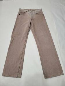 希少 92年 usa製 levi's 501 先染め ベージュ 薄茶 w28 90年代 90s アメリカ製 ビンテージジーンズ