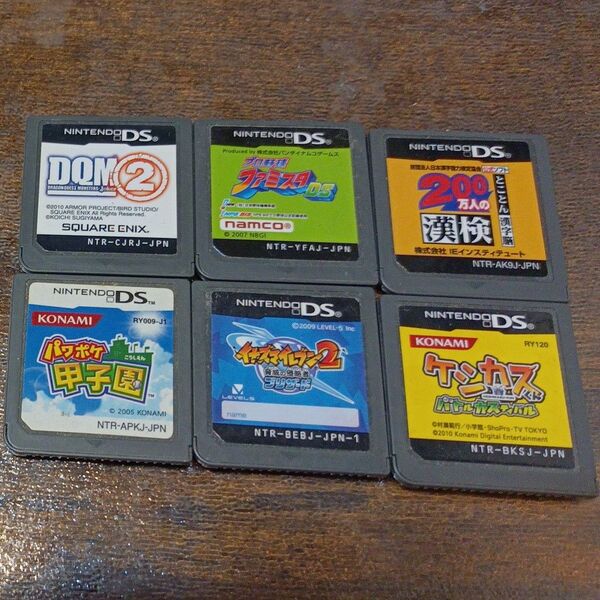 DSソフト6本セット ドラクエモンスターズ2 ファミスタ パワプロ イナズマイレブン 漢検