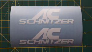 海外　限定品　送料込み BMW AC Schnitzer body side Decal Sticker ステッカー シール デカール 2枚セット ホワイト 15cm　　ステッカー