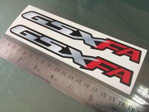 海外　 GSXFA GSX 1250 FA Decal Sticker カッティング ステッカー シール デカール 180mm x 23mm 2枚セット