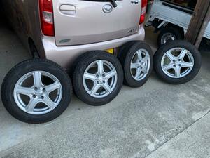 うっすらイボ付き 2021年製 ブリヂストン VRX3 185/65R15 フリード フィールダー フィット ノート デミオ イスト アクア 6.0j +45 4本