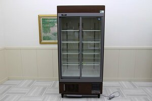 20年 超美品！ホシザキ星崎 リーチイン冷蔵ショーケース スライド扉 お酒照明付 533L ガラス冷蔵庫 100V RSC-90D 900×650 厨房店舗業務用