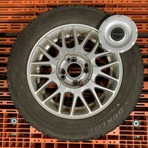 VAGGIO バッジオ 14インチ アルミホイール 4本セット ダンロップ スタッドレスタイヤ WINTERMAXX 175/65R14 カローラ パッソ ノート デミオ_画像2