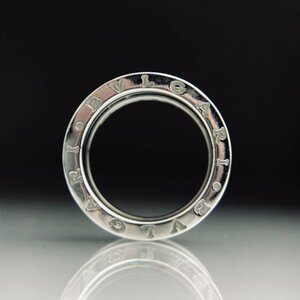 【77】 BVLGARI ブルガリ K18WG サイズ 54 13号 10.6g B-ZERO1 ビーゼロワン 3バント 指輪 リング ブランドアクセサリー （558）