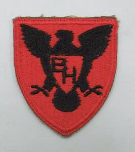 実物 WW2 米陸軍 第86歩兵師団（ブラックホーク師団）肩章 US ARMY 86TH INFANTRY DIVISION SHOULDER PATCHE エッジカット 4