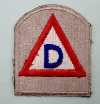 実物 WW2 US ARMY 39TH INFANTRY DIVISION PATCH 第39歩兵師団 デルタ師団 ショルダーパッチ 3_画像1