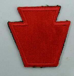 実物 WW2 US ARMY 28TH INFANTRY DIVISION PATCH 第28歩兵師団 キーストーン師団 ショルダーパッチ