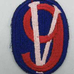 実物 WW2 米陸軍 第95歩兵師団 肩章 US ARMY 95TH INFANTRY DIVISION SHOULDER PATCHE メッツの鉄人師団の画像1