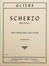 【楽譜洋書 / 別冊付】 グリエール作 スケルツォ: コントラバス (ストリングベース) とピアノ 『Scherzo, opus 32, no. 2』 Gliere●ロシア_画像2