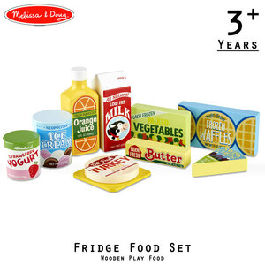  toy wooden refrigerator food ingredients f ridge set Fridge Food Set Melissa&Doug Melissa &dag3 -years old from 4076