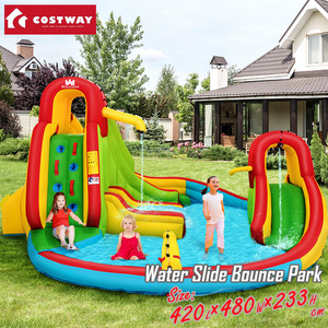  large pool slipping pcs Water Slide bow n Spark air playground equipment family facility pool playing in water 