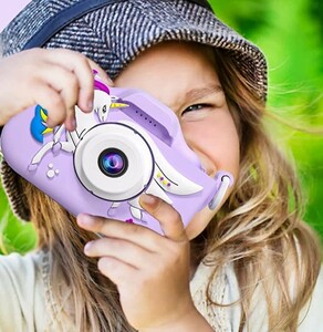 * for children camera * digital camera man girl Kids camera toy camera toy full HD1080P 32GB memory card attaching purple 