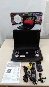 【☆TN－118】おすすめ品/中古品/13.3INCH PORTABLE DVD PLAYER　IQ-133DSYN/DVD/プレーヤー/ポータブル/家電【HK】