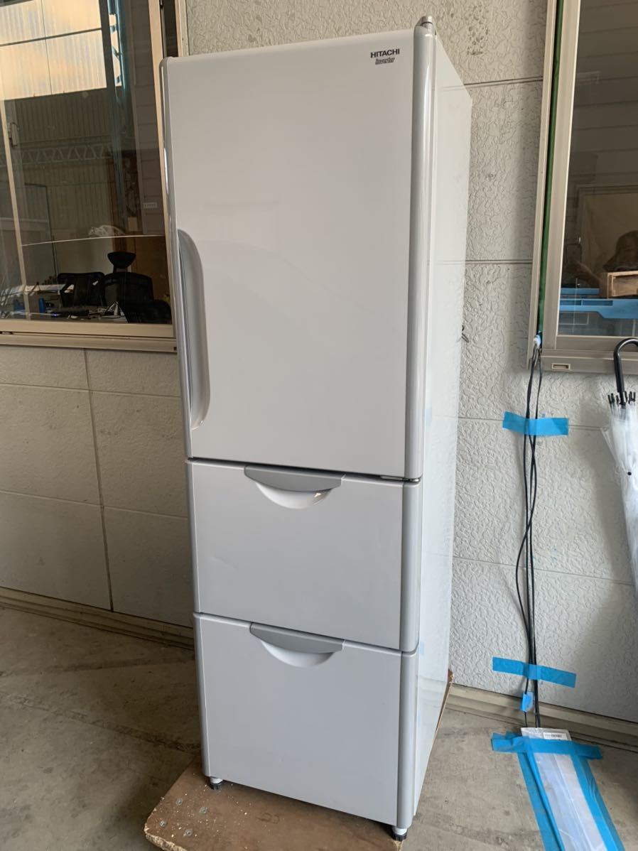 日立ノンフロン 3ドア 冷凍冷蔵庫 375L 2018年製-