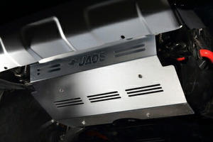 ジャオス プラド 150系 スキッドプレート3 ステンレス、2.5t、ショットブラスト、電解研磨 B254245 JAOS