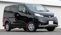 ジャオス バネット NV200 4WD フロントスキッドバー ポリッシュ ブラック B150490B JAOS_画像1