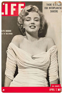  tin plate signboard [ Marilyn * Monroe /Marilyn Monroe] Celeb / pop / movie / poster / magazine manner / magazine / interior / rust manner -8