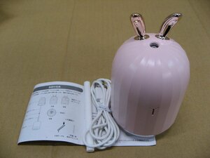 【ジャンク品 】【展示品】NEOVE NHY-RT19PK USBミニ加湿器 ウサギ [超音波式 /220ml]②