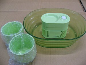 【ジャンク品 】【展示品】エール　電池式流しそうめん器 ～爽～2 クリアグリーン