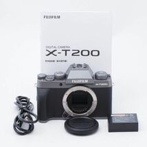 FUJIFILM ミラーレス一眼カメラ X-T200 ボディ ダークシルバー #5666_画像2