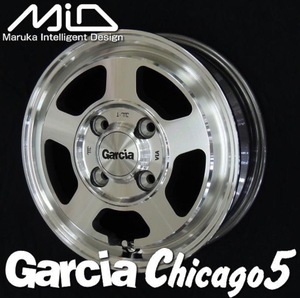 ★2635AMZ　MID　マルカサービス　Garcia　Chicago5　ガルシア　シカゴ５　14×4.5J 4/100 +45　アルミホイール　4本　未使用展示品