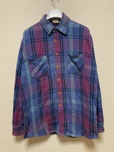 80's USAヴィンテージ BIG MAC ネルシャツ チェックシャツ ビッグマック フランネルシャツ 長袖シャツ XL 80年代 80'sBIG MAC