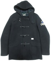 定価69,300円 WTAPS ダブルタップス ダッフルコート SPDT-JK-M05 ブラック 袖ワッペン_画像1