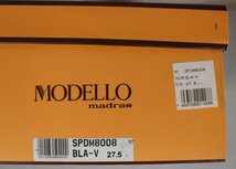 15 02469 ☆ モデロ ビジネスシューズ ブーツ 27.5 cm ブラックベロア 防水 eVent SPDM8008【USED品】_画像8