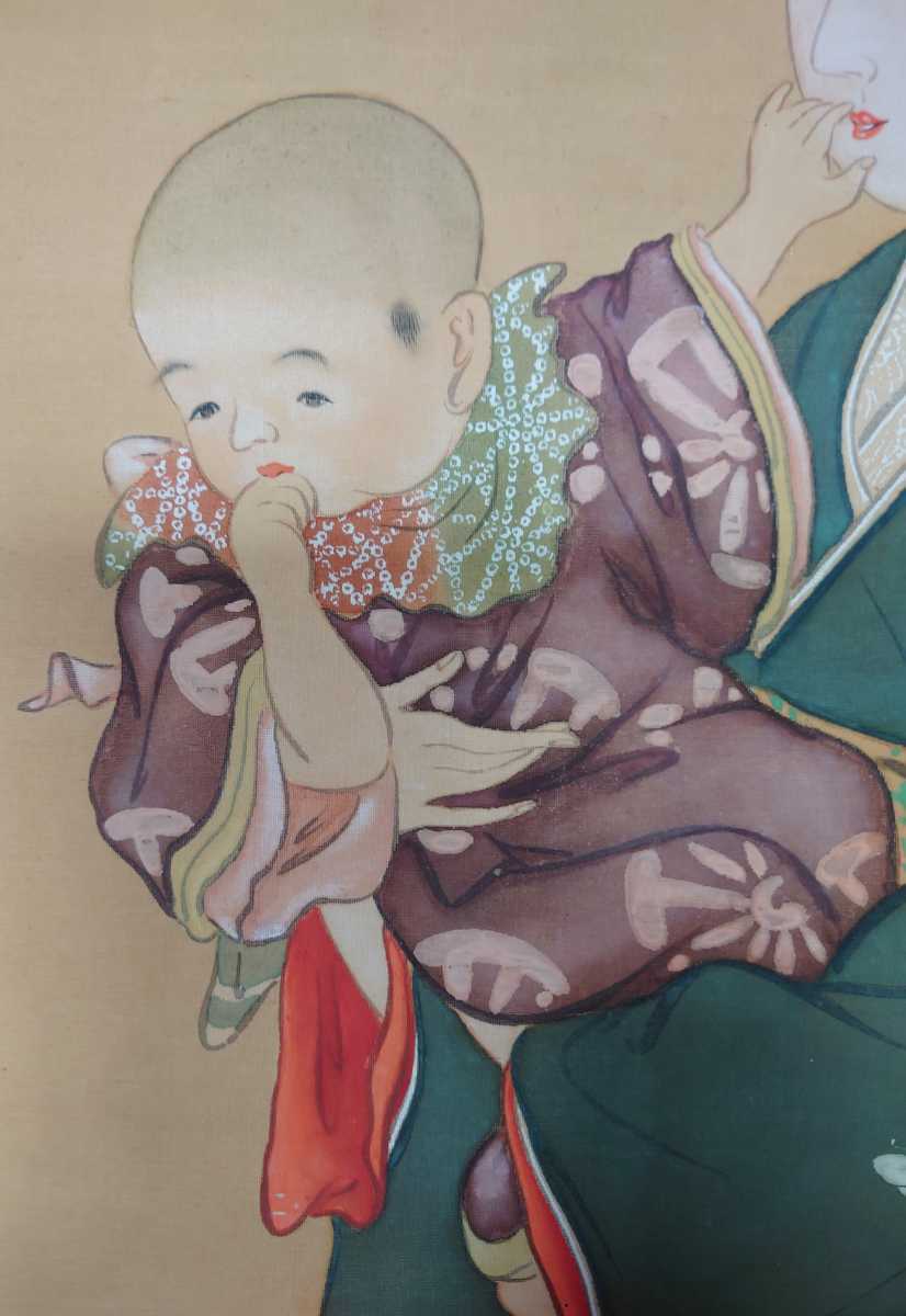 オンラインストア売上 模写 室町-江戸時代 水墨画 仙人と鹿図 肉筆保証