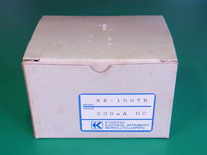 ##[ prompt decision ]KYORITSU D.O.TEMP. meter boxed KR-100TB unused long-term keeping goods! (DO TEMP) range 200μA DC