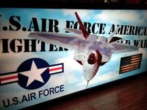 【送料無料!】ミリタリー 戦闘機 プラモデル 模型 U.S.AIR FORCE② 空軍 ミニチュア サイン ランプ 看板 玩具 置物 雑貨 LED ライトBOX_画像2