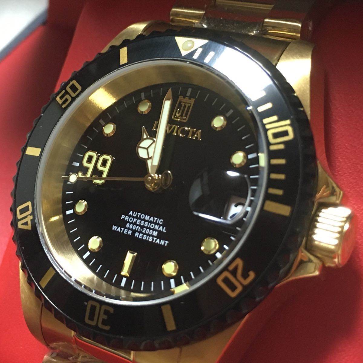 73%以上節約73%以上節約高級自動巻☆ダブルオープンハート INVICTA
