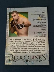 マウリシオ・ショーグン・フアTOPPS UFC 2013 BLOODLINES インサートカード BL-SR