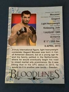 ゲガール・ムサシTOPPS UFC 2013 BLOODLINES インサートカード BL-GM