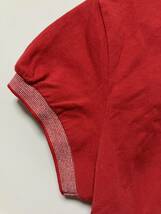 Black&Whit ブラックアンドホワイト　レディース　ゴルフ　ゴルフウェア　ポロシャツ　半袖　赤_画像4