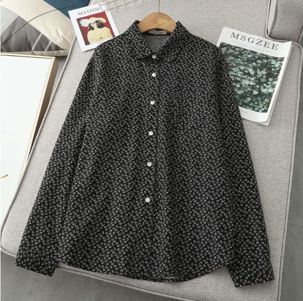 SEAL限定商品】 長袖シャツ/シアーシャツ/総柄/antiqua/アンティカ/柄