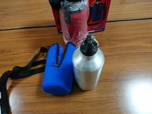 【送料無料】水筒　アルミスポーツモデル（携帯ポーチ付き）５００ML　１個（3セット）　新品未使用