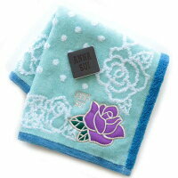 * Anna Sui towel handkerchie * rose ( blue ) new goods unused *