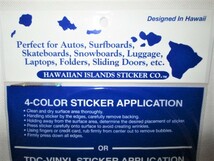 ★新品 ハワイ直輸入 USA製 アメリカ製 HAWAIIAN ISLANDS STICKER CO. ハワイ大学 HAWAII WARRIORS ステッカー アメリカンフットボール★_画像7