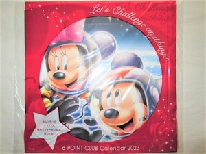 ★新品 非売品 d POINT CLUB CALENDAR 2023 dポイントクラブ 壁掛けカレンダー 2023年度 DISNEY ディズニー ミッキーマウス ミニーマウス★