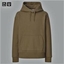 ★新品 2021年 UNIQLO U ユニクロ ユー スウェットプルパーカ（長袖）XL 33.KHAKI カーキ ベージュ 裏起毛 クリストフ・ルメール メンズ★_画像10