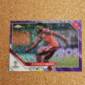 Topps Chrome Alphonso Davies 250シリ トップスクローム アルフォンソ・デイヴィス バイエルンミュンヘン カナダ refractor soccer