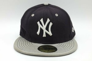 ■【YS-1】 ニューエラ NEW ERA キャップ 帽子 ■ 野球 ニューヨークヤンキース ■ サイズ 7 55.8cm ネイビー系 【同梱可能商品】■A